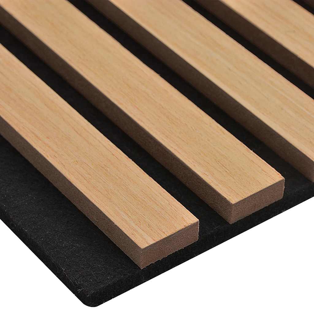 Acoustic Wall Panels, 2 pieces, 60 mm slats, oak veneer